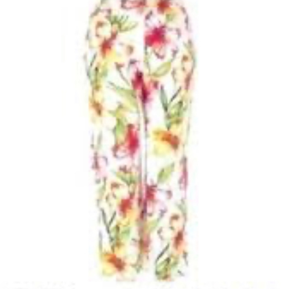 - St. John By Marie Grey Floral Capri Pants - Picture 2 of 7